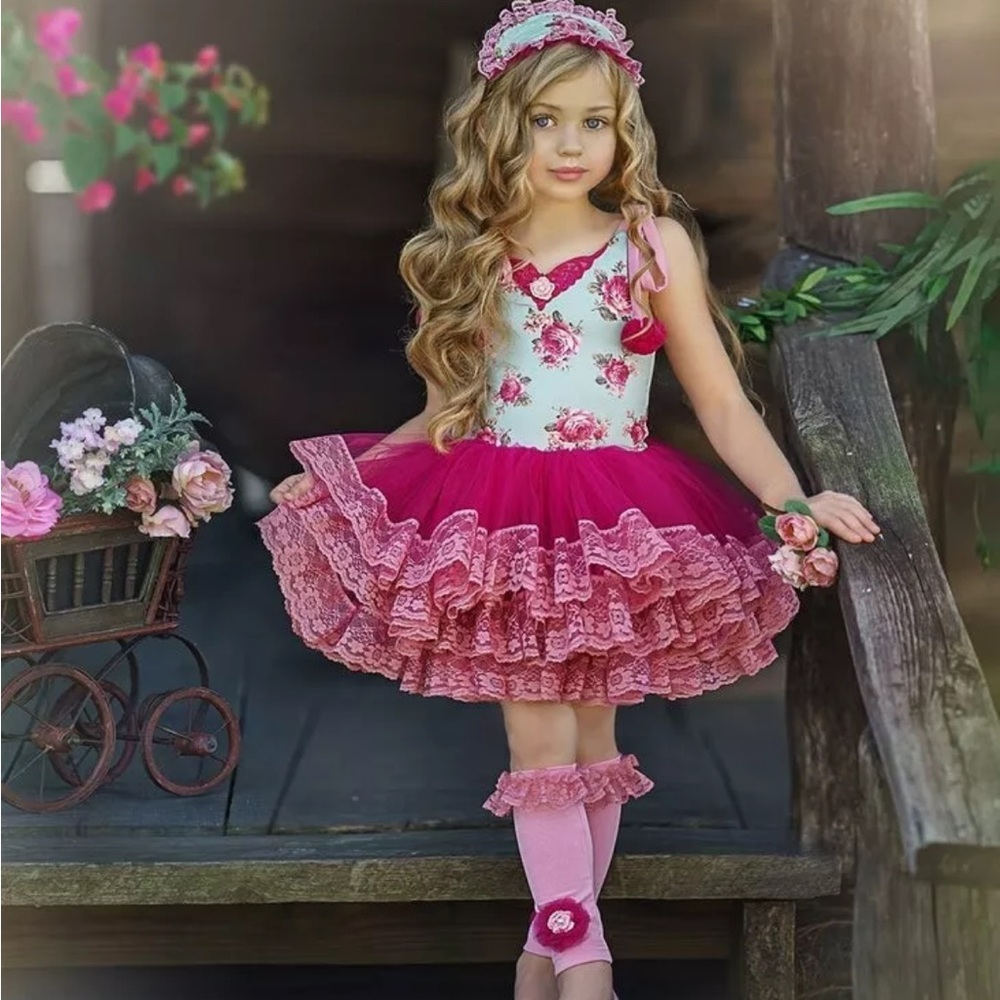 Dollcake Waiting on Wildflowers Tutu Dress NWT Sz 8